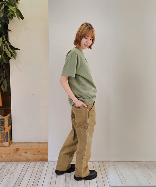 Romon(ロマン)の「Romon Organic Cotton T-shirts(R)(Tシャツ/カットソー・レディース・ブラック/ライトオリーブ/ダークネイビー/カーキ系1・M/L/XL)」の11枚目の写真