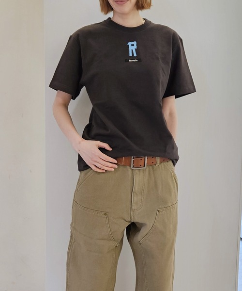 Romon(ロマン)の「Romon Organic Cotton T-shirts(R)(Tシャツ/カットソー・レディース・ブラック/ライトオリーブ/ダークネイビー/カーキ系1・M/L/XL)」の12枚目の写真