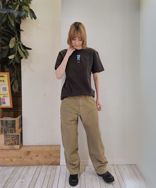 Romon(ロマン)の「Romon Organic Cotton T-shirts(R)(Tシャツ/カットソー・レディース・ブラック/ライトオリーブ/ダークネイビー/カーキ系1・M/L/XL)」の13枚目の写真