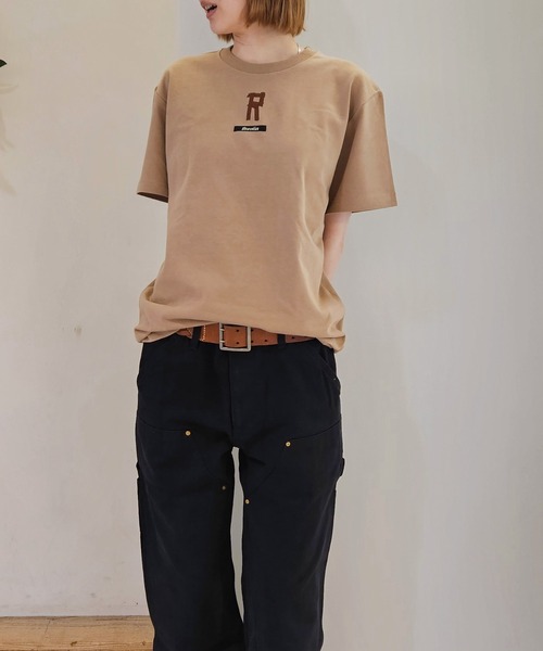 Romon(ロマン)の「Romon Organic Cotton T-shirts(R)(Tシャツ/カットソー・レディース・ブラック/ライトオリーブ/ダークネイビー/カーキ系1・M/L/XL)」の14枚目の写真