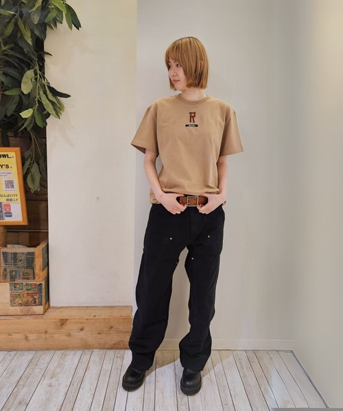 Romon(ロマン)の「Romon Organic Cotton T-shirts(R)(Tシャツ/カットソー・レディース・ブラック/ライトオリーブ/ダークネイビー/カーキ系1・M/L/XL)」の15枚目の写真