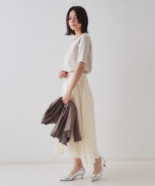 トップス　ろくsama nanamica / ナナミカ | Regular Collar Stripe Wind Shirt - Sax