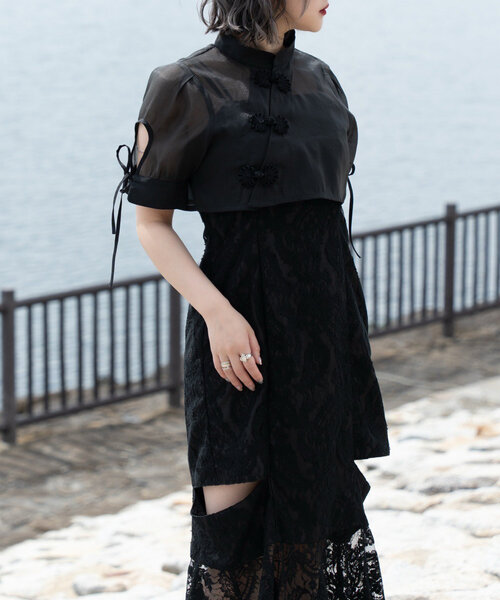 Mavie..7 シアーチャイナブラウス Mavie..7（メヴィセットゥ）の「【Mavie..7】シアーチャイナ