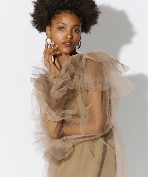 andresd】Blooming Tulle Dress