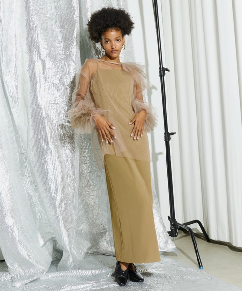 andresd】Blooming Tulle Dress
