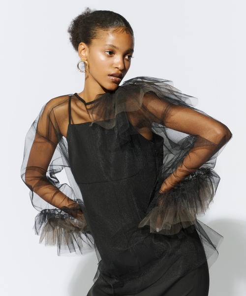 ブルーミングチュールドレス/アンドレスド （洗濯タグ切ってあります） ブルーミングチュールドレス/アンドレスド （洗濯タグ切ってあります