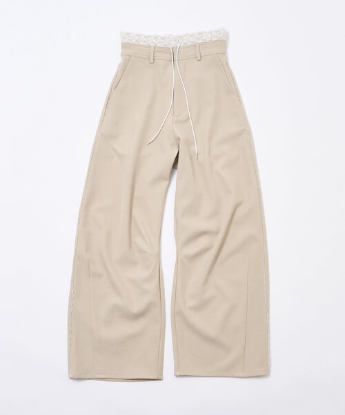 mline（エムライン）の「[mline]レースレイヤードスラックスパンツ（その他パンツ・レディース・ブラック/チャコールグレー/ベージュ・SMALL/MEDIUM）」の20枚目の写真