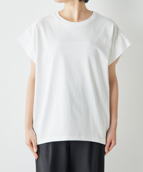 GALLARDAGALANTE（ガリャルダガランテ）の「タックコクーンTシャツ（Tシャツ/カットソー・レディース・キャメル/オフホワイト/ネイビー/ブラウン・FREE）」の15枚目の写真