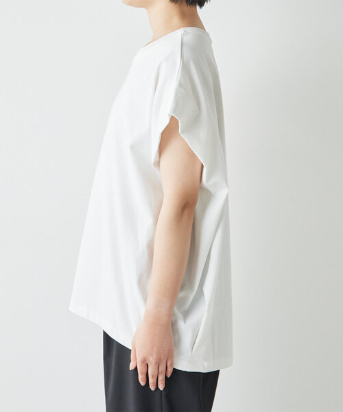 GALLARDAGALANTE（ガリャルダガランテ）の「タックコクーンTシャツ（Tシャツ/カットソー・レディース・キャメル/オフホワイト/ネイビー/ブラウン・FREE）」の16枚目の写真