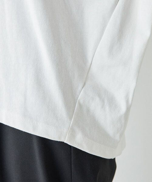 GALLARDAGALANTE（ガリャルダガランテ）の「タックコクーンTシャツ（Tシャツ/カットソー・レディース・キャメル/オフホワイト/ネイビー/ブラウン・FREE）」の20枚目の写真
