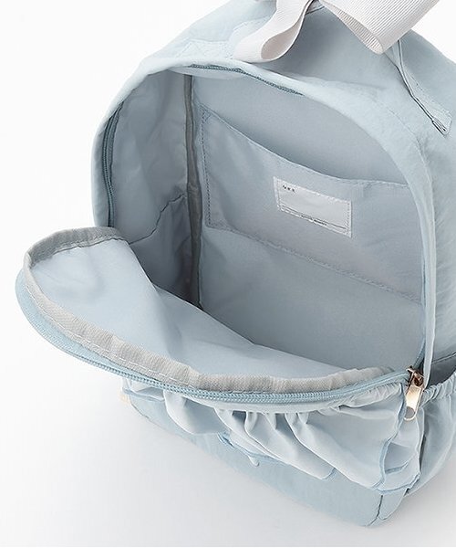 petit main（プティマイン）の「トゥシューズ刺しゅうフリルリュック（バックパック/リュック・キッズ・ネイビー/ライトピンク/ライトブルー・F）」の6枚目の写真