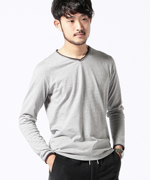 BEAMS | BEAMS / カットオフ Vネック TEE(Tシャツ/カットソー)