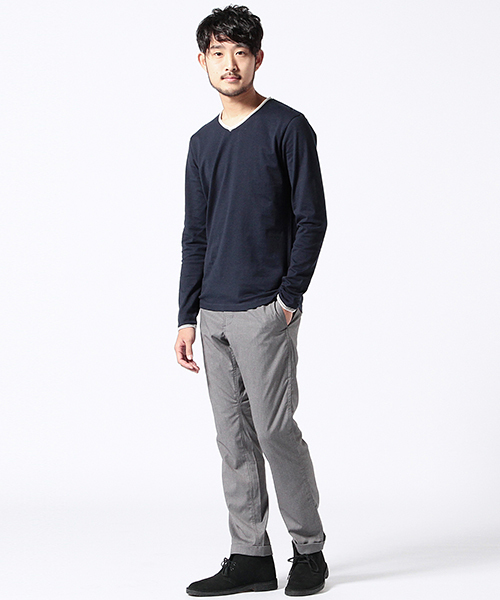 BEAMS(ビームス)の「BEAMS / カットオフ Vネック TEE(Tシャツ/カットソー・メンズ・ホワイト系その他/ブラック系その他/ネイビー・X-LARGE/MEDIUM/LARGE/SMALL)」の18枚目の写真