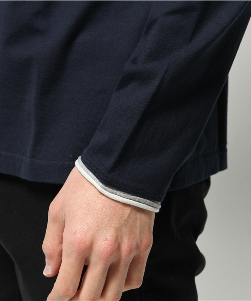 BEAMS(ビームス)の「BEAMS / カットオフ Vネック TEE(Tシャツ/カットソー・メンズ・ホワイト系その他/ブラック系その他/ネイビー・X-LARGE/MEDIUM/LARGE/SMALL)」の8枚目の写真