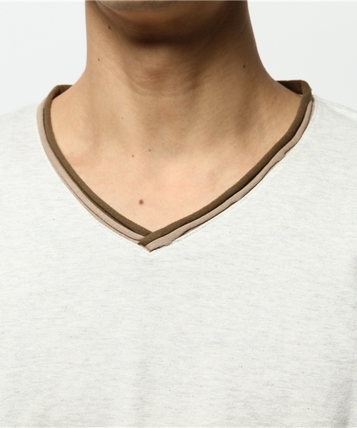 BEAMS(ビームス)の「BEAMS / カットオフ Vネック TEE(Tシャツ/カットソー・メンズ・ホワイト系その他/ブラック系その他/ネイビー・X-LARGE/MEDIUM/LARGE/SMALL)」の11枚目の写真