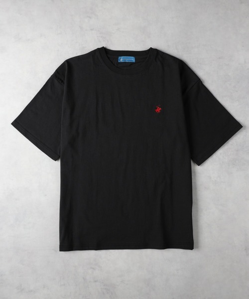Right-on(ライトオン)の「BEVERLY HILLS POLO CLUB(ビバリーヒルズポロクラブ)ワンポイントTシャツ(Tシャツ/カットソー・メンズ・ブラック/ホワイト・M/L/S/XL)」の2枚目の写真