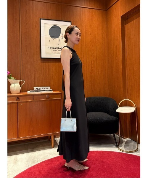 COLUMN(コラム)の「COLUMN / ベルトディテールマキシワンピース<PERMANENT>(ワンピース・レディース・ブラウン/ブラック・38/36)」の11枚目の写真