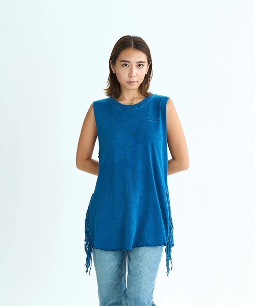 ROXY(ロキシー)の「LABYRINTH TOPS /ロキシーサイドフリンジラウンドヘムタンクトップ(タンクトップ・レディース・ブラック/ナチュラル/インディゴブルー・LARGE/MEDIUM)」の16枚目の写真