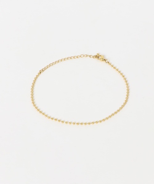 SMELLY（スメリー）の「ステンレスボールシンプルブレスレット（ブレスレット・レディース・ゴールド・-）」の10枚目の写真
