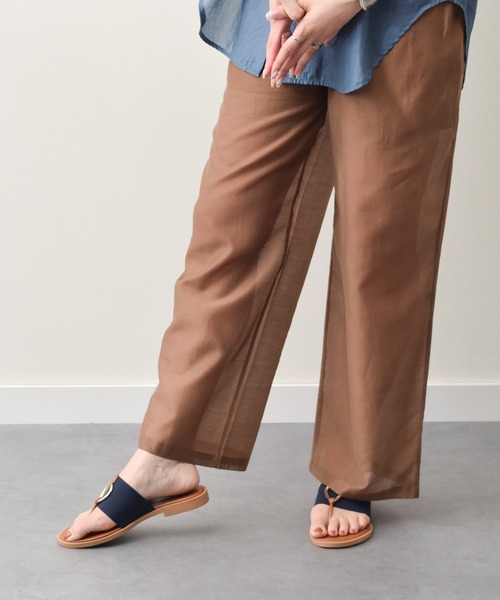 ITALIAN SHOEMAKERS（イタリアンシューメーカー）の「【ITALIAN SHOEMAKERS】メタルモチーフトングサンダル(952323)（サンダル・レディース・ネイビー/ライトベージュ/オレンジ/グリーン・35/36/37/38）」の12枚目の写真