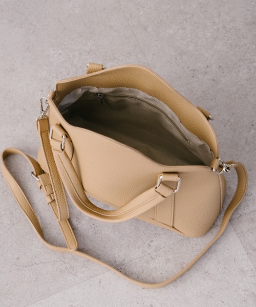 DRWCYS（ドロシーズ）の「ミドルボストンバック（ショルダーバッグ・レディース・ブラック/ベージュ・FREE）」の12枚目の写真