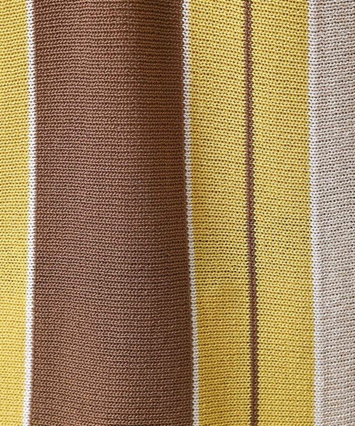 THE SHOP TK （ザ ショップ ティーケー ）の「【日本テレビ系　ダメマネ！出演　鈴木仁さん着用】マルチストライプニットポロシャツ（ポロシャツ・メンズ・ライトイエロー系3/ブルーグリーン・04/03/02）」の20枚目の写真