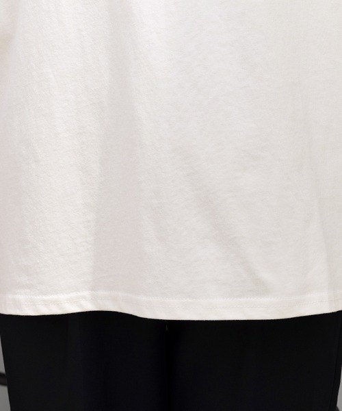 Doux Belle(ドゥーベル)の「サイドスリットラウンドネックカットソー(Tシャツ/カットソー・レディース・ブルー系その他/チャコール/アイボリー/ブラック・MEDIUM)」の19枚目の写真