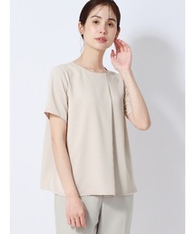 PERFORMANCE BLOUSE アシンメトリーブラウス 半袖 ウォッシャブル UVカット 無地