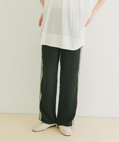 ITEMS URBANRESEARCH(アイテムズ アーバンリサーチ)の「サイドラインイージーパンツ(その他パンツ・レディース・グリーン/ブラック/ホワイト系その他・FREE)」の5枚目の写真