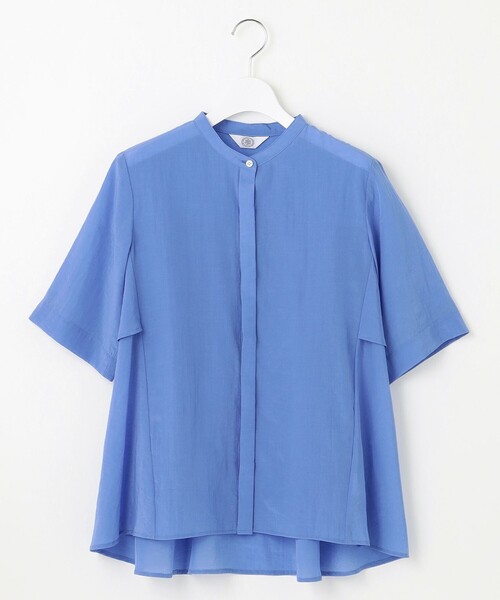 J.PRESS(ジェイプレス)の「【WEB限定カラーあり・洗える・速乾・接触冷感】リライムライトローン バックフリル ブラウス(シャツ/ブラウス・レディース・ブルー系/ライトグリーン系/ベージュ系/ブラウン系・F)」の16枚目の写真