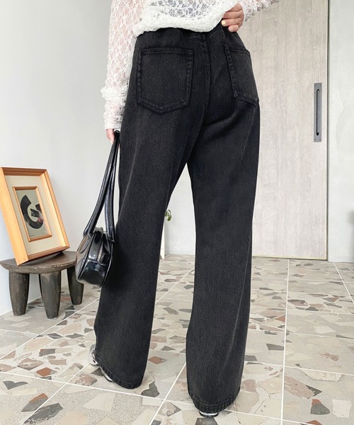 ♡wee9s♡ヴィンテージライクレースパンツ♡BLACK♡size2♡ vintage like lace pants / black[FREE or LONG] | wee9s