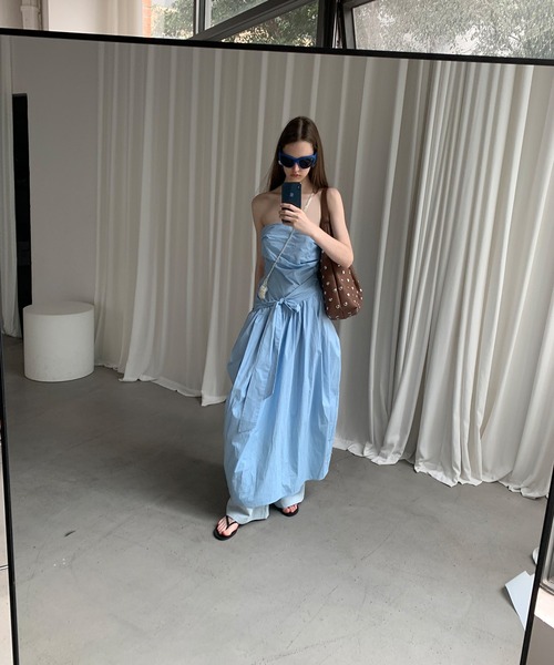 LONSLAN（ロンスラン）の「【LONSLAN】コクーン ベアワンピース