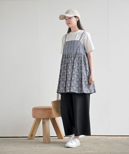 rps(アールピーエス)の「プリントキャミTシャツアンサンブル(アンサンブル・レディース・サックスブルー/イエロー/グレー/グリーン・フリー)」の8枚目の写真