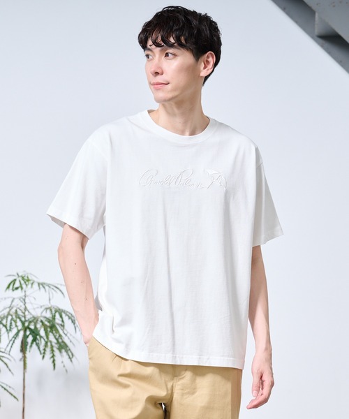 Arnold Palmer(アーノルドパーマー)の「シェア ピグメント グラフィック Tシャツ(Tシャツ/カットソー・レディース・チャコールグレー/アイボリー/マスタード・XS/L/M/S/LL)」の2枚目の写真