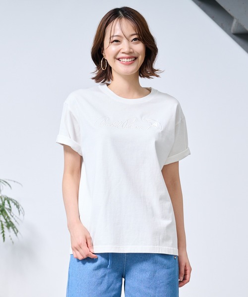 Arnold Palmer(アーノルドパーマー)の「シェア ピグメント グラフィック Tシャツ(Tシャツ/カットソー・レディース・チャコールグレー/アイボリー/マスタード・XS/L/M/S/LL)」の5枚目の写真