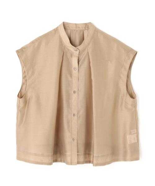 NATURAL BEAUTY BASIC(ナチュラルビューティーベーシック)の「◇シアークロップドブラウス(シャツ/ブラウス・レディース・ベージュ/ブラック/ブルー・MEDIUM/SMALL)」の13枚目の写真