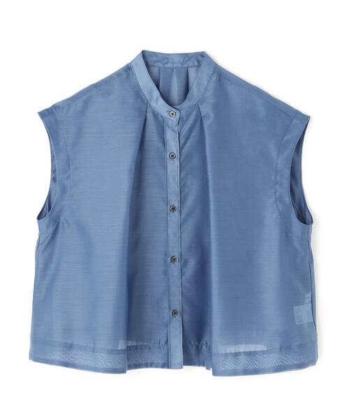 NATURAL BEAUTY BASIC(ナチュラルビューティーベーシック)の「◇シアークロップドブラウス(シャツ/ブラウス・レディース・ベージュ/ブラック/ブルー・MEDIUM/SMALL)」の22枚目の写真