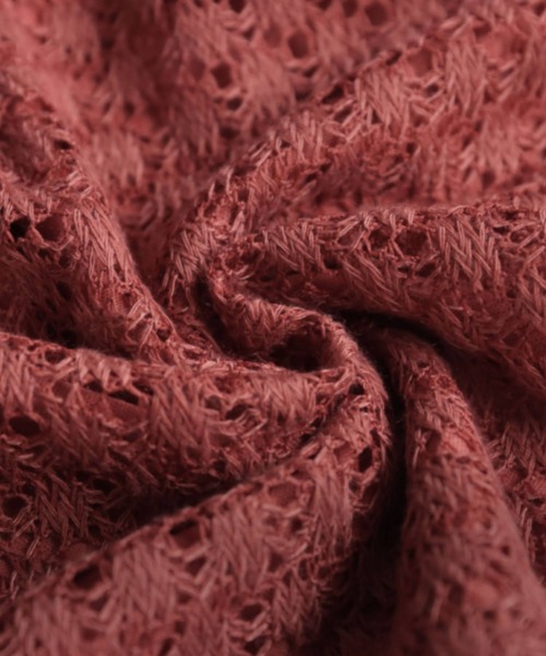 antiqua（アンティカ）の「透かし編みパンツ（その他パンツ・レディース・ブラック/テラコッタ・MEDIUM/LARGE）」の8枚目の写真