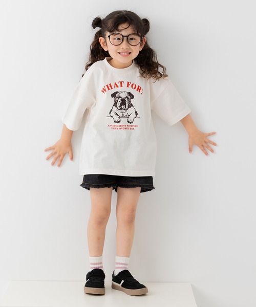 chil2(チルツー)の「デニム フリンジショートパンツ(デニムパンツ・キッズ・グレー/ブルー/ブラック/サックスブルー・90cm/100cm/110cm/120cm/130cm/140cm)」の18枚目の写真