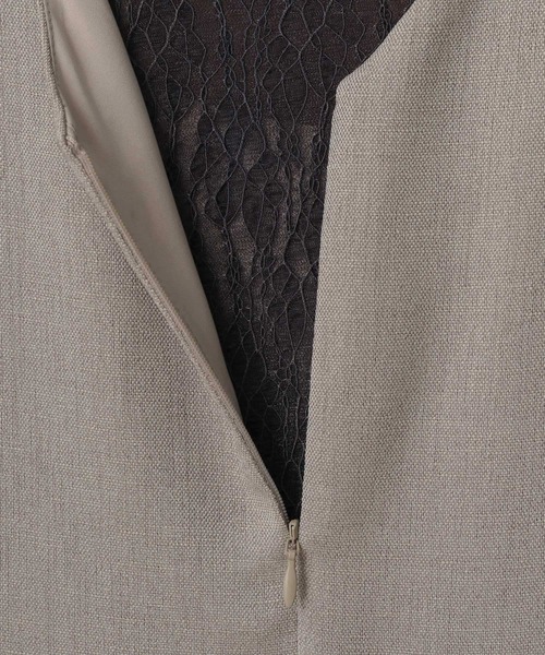 GLOBAL WORK（グローバルワーク）の「MATINEE LINE/リネンライクオールインワン/495654（つなぎ/オールインワン・レディース・ブラウン/アイボリー/ブラック・REGULAR/SHORT）」の7枚目の写真