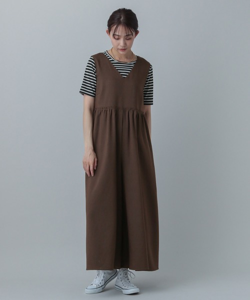 【machatt】リネンオールインワン machatt リネンオールインワン