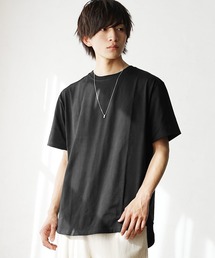 【MinoriTY】裾ラウンド半袖Tシャツ メンズ インナー用Tシャツ