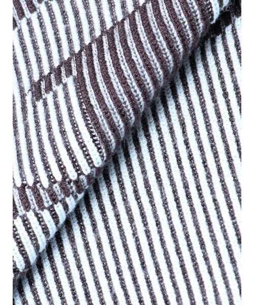 GYDA(ジェイダ)の「GD two color schemeハーフスリーブニットトップス(ニット/セーター・レディース・オフホワイト/ブラック/スカイブルー・FREE)」の8枚目の写真