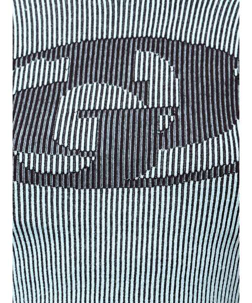 GYDA(ジェイダ)の「GD two color schemeハーフスリーブニットトップス(ニット/セーター・レディース・オフホワイト/ブラック/スカイブルー・FREE)」の4枚目の写真