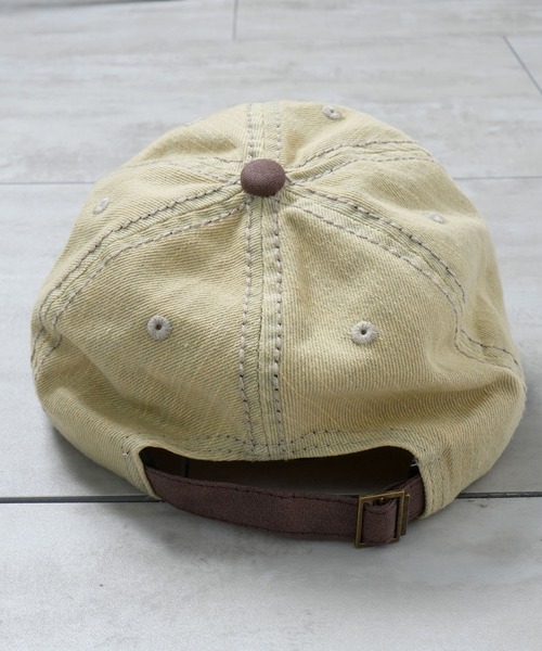 Starting Over(スターティングオーバー)の「【Starting Over/スターティングオーバー】EMBROIDERED PATCH PIGMENT DENIM CAP(キャップ・メンズ・ブラック/サックスブルー・FREE)」の12枚目の写真