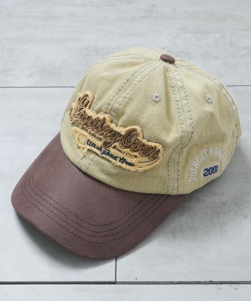 Starting Over(スターティングオーバー)の「【Starting Over/スターティングオーバー】EMBROIDERED PATCH PIGMENT DENIM CAP(キャップ・メンズ・ブラック/サックスブルー・FREE)」の9枚目の写真