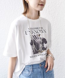 ＋81BRANCA（ハチイチブランカ）の「【SHIPS別注】81BRANCA:フォト ワイド TEE（Tシャツ/カットソー）」