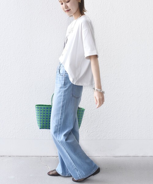 SHIPS別注】81BRANCA:フォト ワイド TEE（Tシャツ/カットソー
