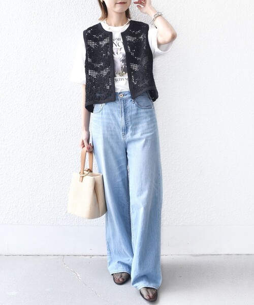 ＋81BRANCA（ハチイチブランカ）の「【SHIPS別注】81BRANCA:フォト ワイド TEE（Tシャツ/カットソー・レディース・ベージュ/オフホワイト/チャコールグレー・ONE SIZE）」の9枚目の写真