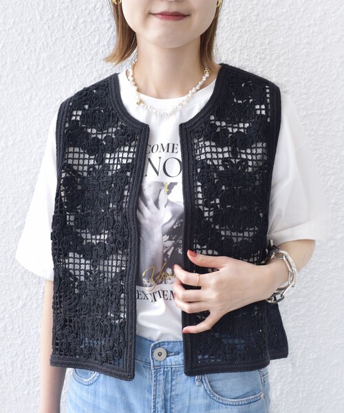 ＋81BRANCA（ハチイチブランカ）の「【SHIPS別注】81BRANCA:フォト ワイド TEE（Tシャツ/カットソー・レディース・ベージュ/オフホワイト/チャコールグレー・ONE SIZE）」の10枚目の写真